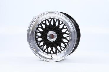 R Style RS01 7,5x16 LK4/100 Odsadzenie(ET):38 ML73,1 Czarny róg, polerowany